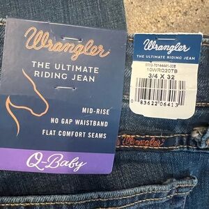 Wrangler QBaby riding jeans. Size 3/4